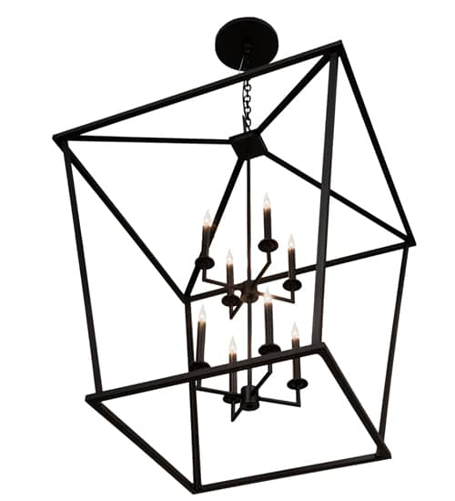 8 Light 51" Wide Taper Candle Pendant