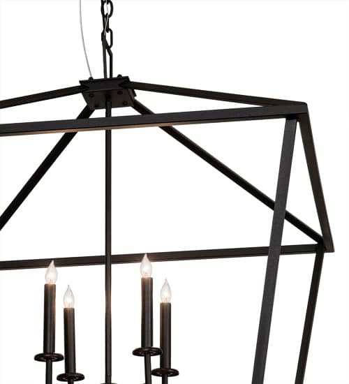 8 Light 51" Wide Taper Candle Pendant