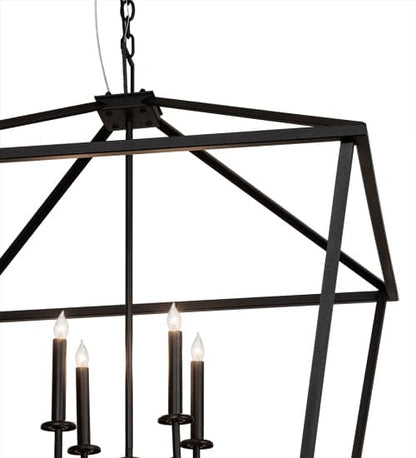 8 Light 51" Wide Taper Candle Pendant