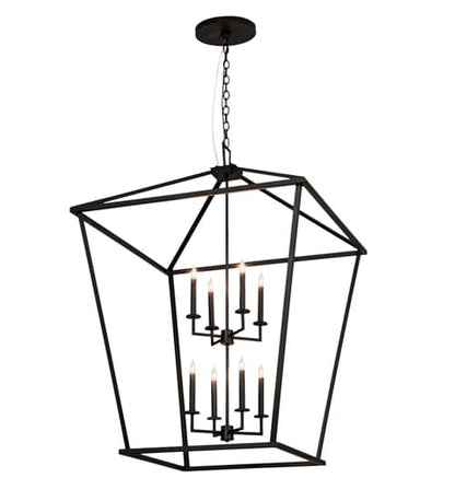 8 Light 51" Wide Taper Candle Pendant