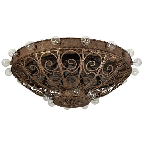 Osteria 24 Light 46" Wide Flush Mount Bowl Ceiling Fixture