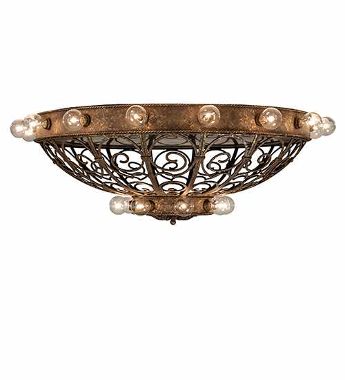 Osteria 24 Light 46" Wide Flush Mount Bowl Ceiling Fixture