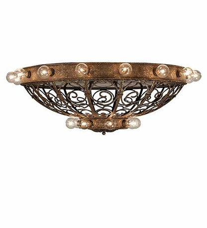 Osteria 24 Light 46" Wide Flush Mount Bowl Ceiling Fixture