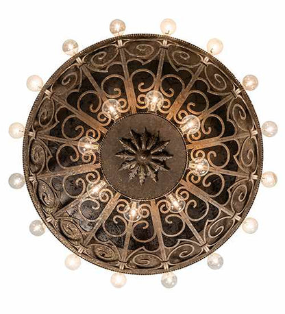 Osteria 24 Light 46" Wide Flush Mount Bowl Ceiling Fixture