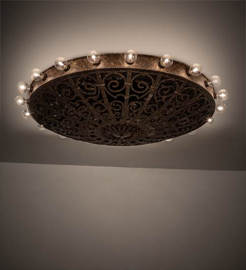 Osteria 20 Light 52" Wide Flush Mount Bowl Ceiling Fixture