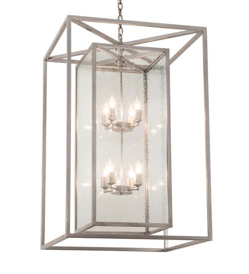 8 Light 40" Wide Taper Candle Pendant