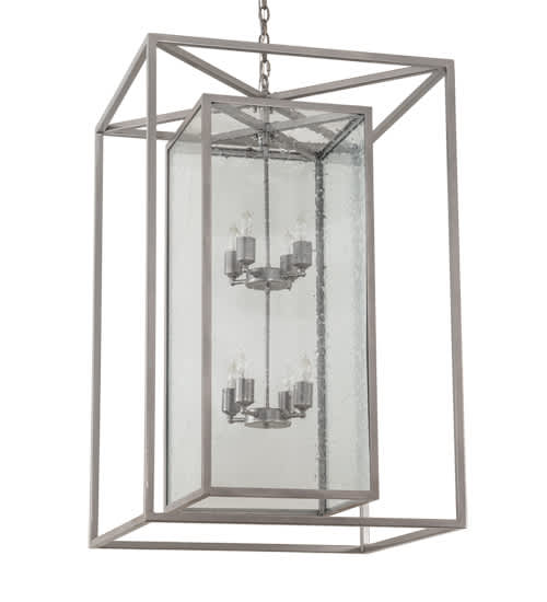 8 Light 40" Wide Taper Candle Pendant