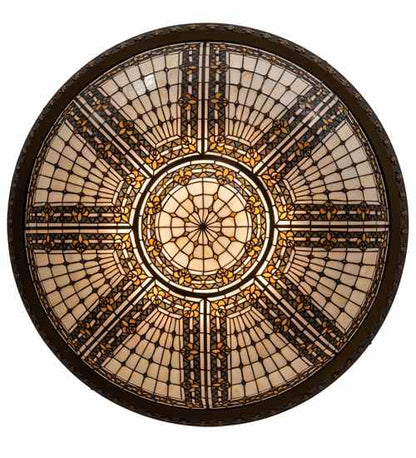 Fleur-de-lis 8 Light 45" Wide Flush Mount Bowl Ceiling Fixture