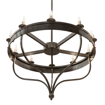 Meyda Tiffany Parnella 10 Light 54" Wide Taper Candle Style Chandelier