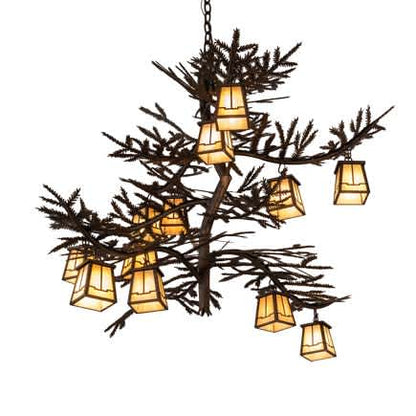 Long Pine Branch 12 Light 40" Wide Chandelier