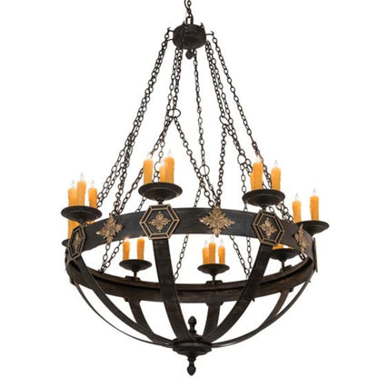 Meyda Tiffany Neapolis 24 Light 60" Wide Taper Candle Style Chandelier