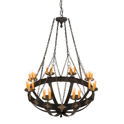 Meyda Tiffany Neapolis 24 Light 60" Wide Taper Candle Style Chandelier