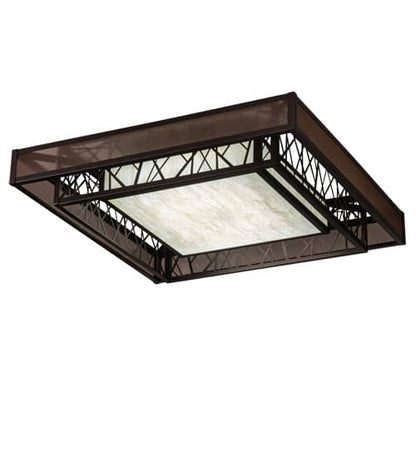 Quadrato Rich Umador 51" Wide LED Semi-Flush Square Ceiling Fixture