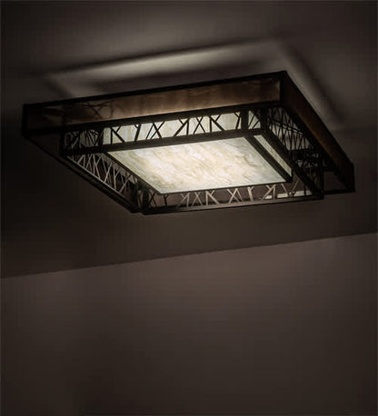 Quadrato Rich Umador 51" Wide LED Semi-Flush Square Ceiling Fixture