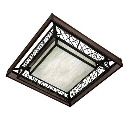 Quadrato Rich Umador 51" Wide LED Semi-Flush Square Ceiling Fixture