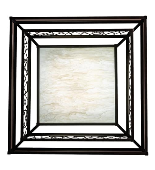 Quadrato Rich Umador 51" Wide LED Semi-Flush Square Ceiling Fixture