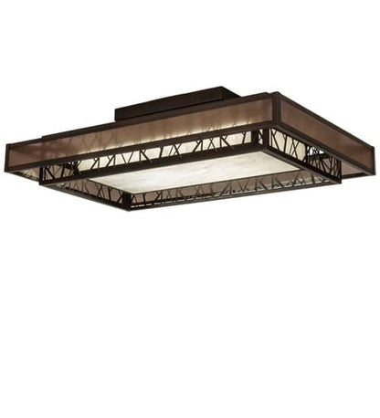 Quadrato Rich Umador 48" Wide LED Semi-Flush Ceiling Fixture