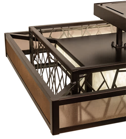 Quadrato Rich Umador 48" Wide LED Semi-Flush Ceiling Fixture