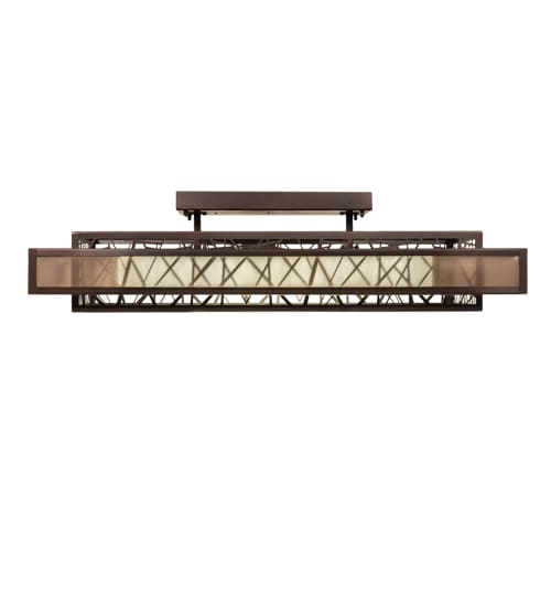 Quadrato Rich Umador 48" Wide LED Semi-Flush Ceiling Fixture