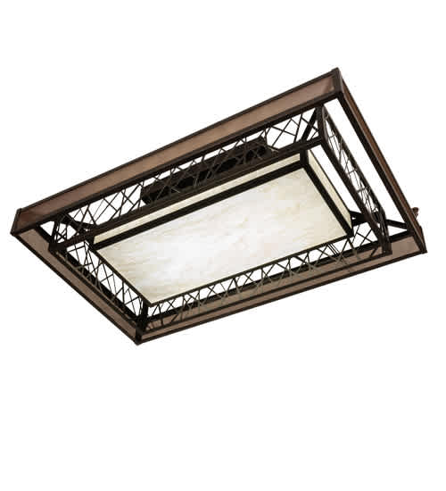 Quadrato Rich Umador 48" Wide LED Semi-Flush Ceiling Fixture