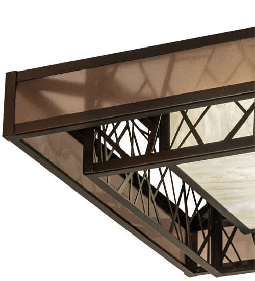Quadrato Rich Umador 48" Wide LED Semi-Flush Ceiling Fixture