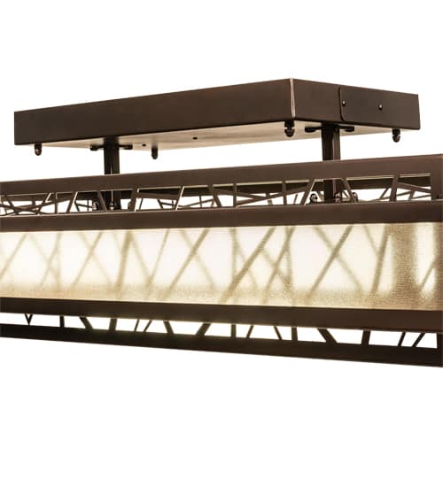 Quadrato Rich Umador 48" Wide LED Semi-Flush Ceiling Fixture
