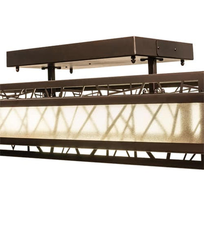 Quadrato Rich Umador 48" Wide LED Semi-Flush Ceiling Fixture