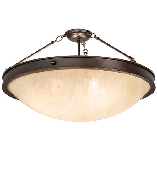 Dionne 4 Light 28" Wide Semi-Flush Bowl Ceiling Fixture