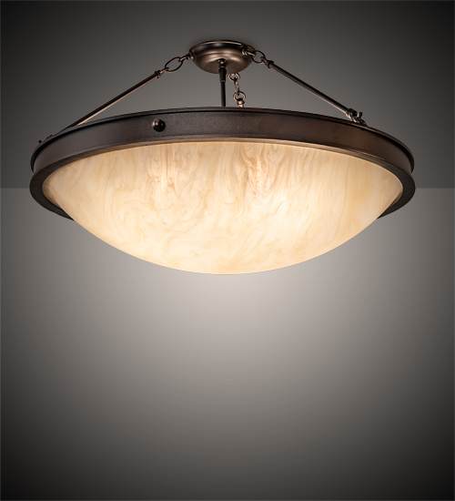 Dionne 4 Light 28" Wide Semi-Flush Bowl Ceiling Fixture