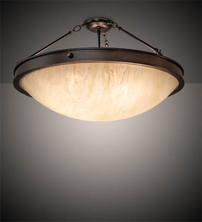 Dionne 4 Light 28" Wide Semi-Flush Bowl Ceiling Fixture