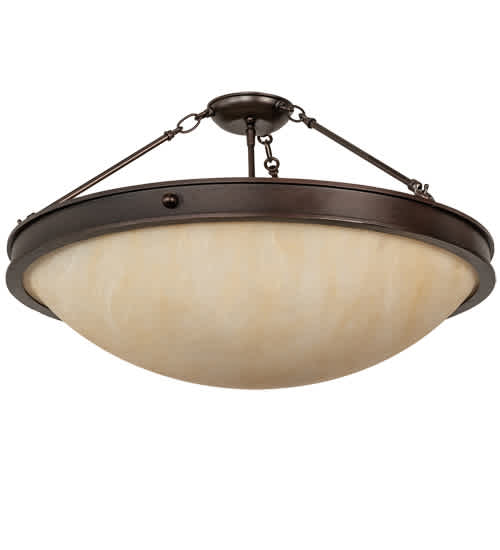 Dionne 4 Light 28" Wide Semi-Flush Bowl Ceiling Fixture
