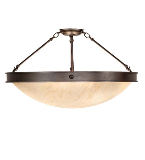 Dionne 4 Light 28" Wide Semi-Flush Bowl Ceiling Fixture