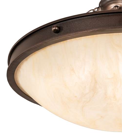 Dionne 4 Light 28" Wide Semi-Flush Bowl Ceiling Fixture