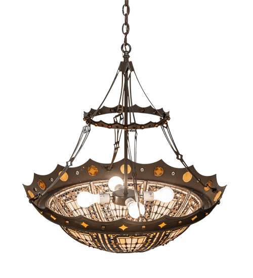 4 Light 30" Wide Pendant