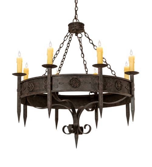 Calandra 8 Light 42" Wide Taper Candle Style Chandelier