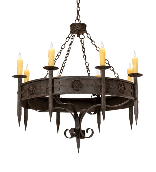 Calandra 8 Light 42" Wide Taper Candle Style Chandelier