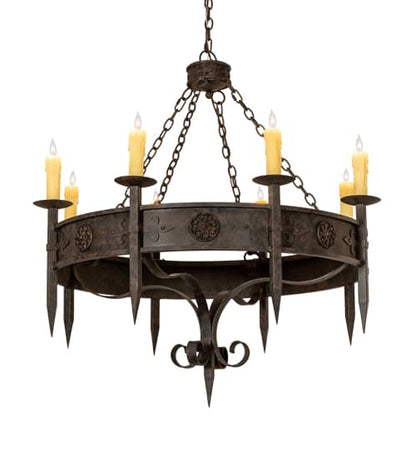 Calandra 8 Light 42" Wide Taper Candle Style Chandelier