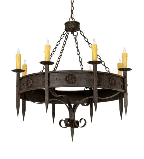 Calandra 8 Light 42" Wide Taper Candle Style Chandelier