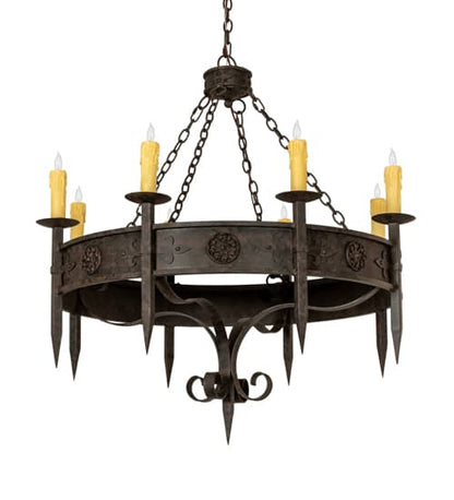 Calandra 8 Light 42" Wide Taper Candle Style Chandelier