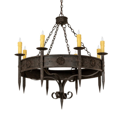 Meyda Tiffany Calandra 8 Light 42" Wide Taper Candle Style Chandelier
