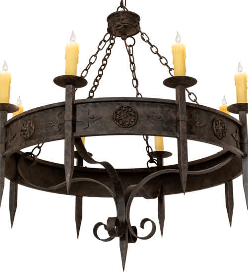 Calandra 8 Light 42" Wide Taper Candle Style Chandelier