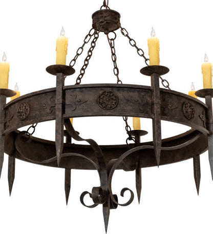 Calandra 8 Light 42" Wide Taper Candle Style Chandelier