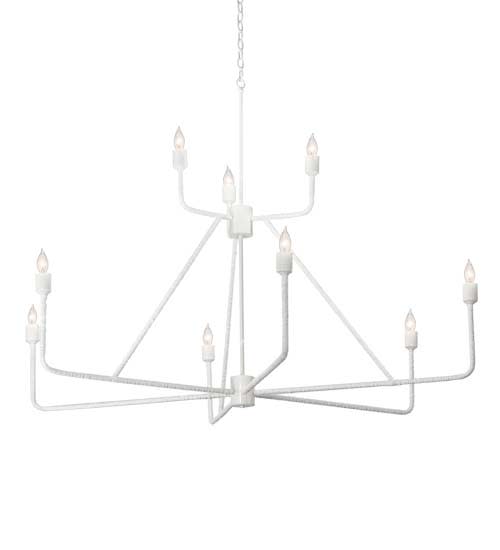 Chandelier 9 Light 60" Wide Taper Candle Style Chandelier