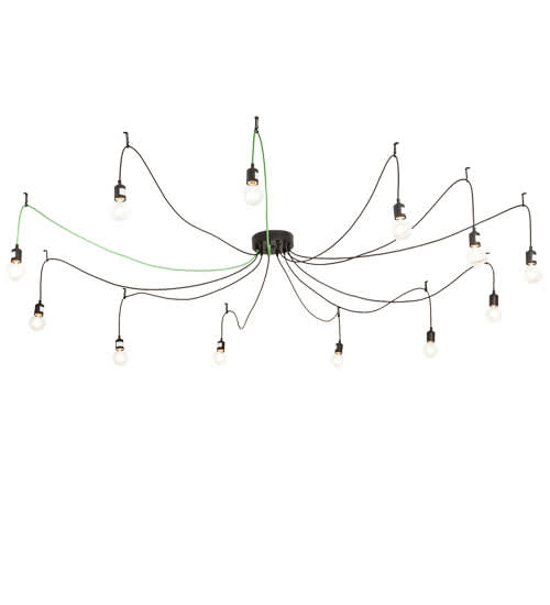 12 Light 120" Wide Suspension Multi Light Pendant