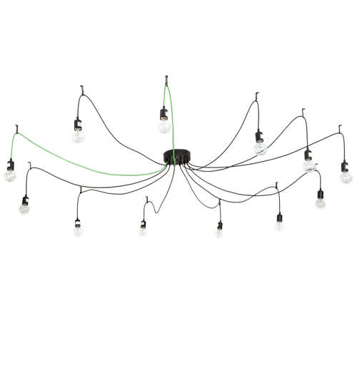 12 Light 120" Wide Suspension Multi Light Pendant