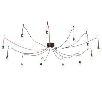 12 Light 120" Wide Suspension Multi Light Pendant