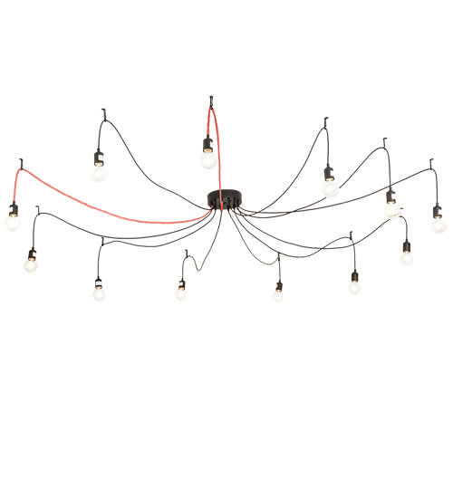 12 Light 120" Wide Suspension Multi Light Pendant