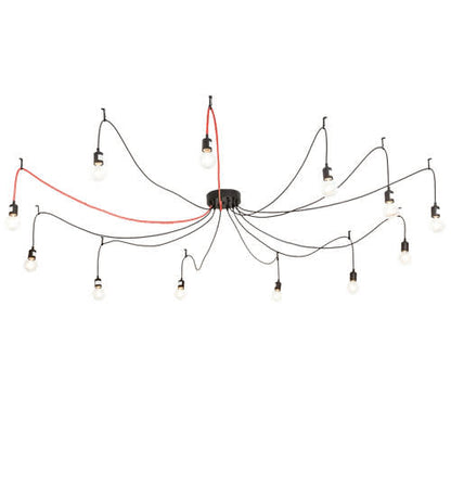 12 Light 120" Wide Suspension Multi Light Pendant
