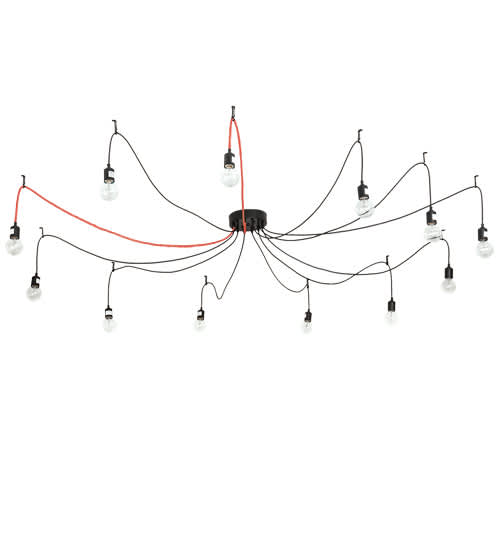 12 Light 120" Wide Suspension Multi Light Pendant