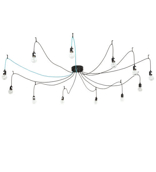 12 Light 120" Wide Suspension Multi Light Pendant